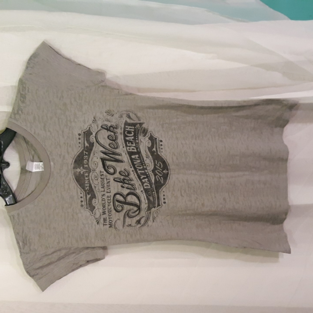 DAYTONA BIKE WEEK sz M T-shirt GREY